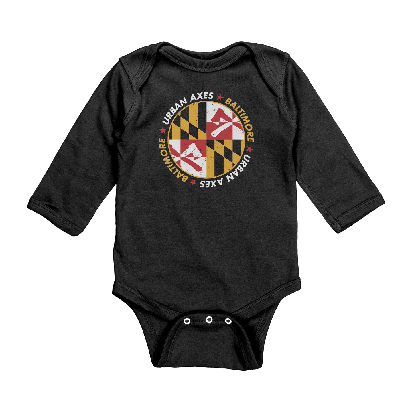 Baltimore Flag - Baby Onesie Longsleeve