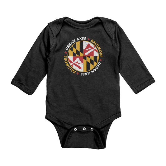 Baltimore Flag - Baby Onesie Longsleeve