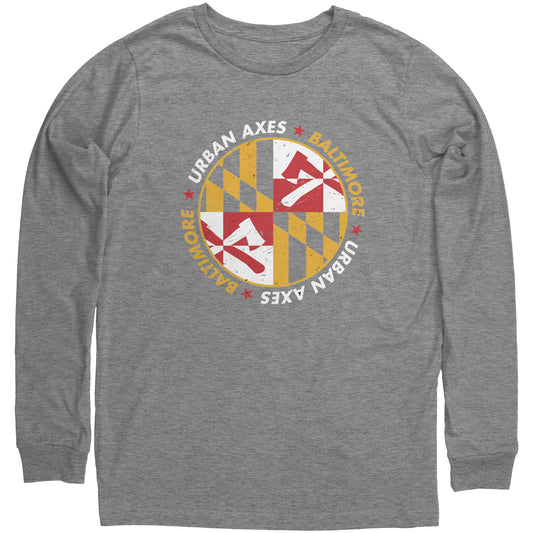 Baltimore Flag - Bella Canvas Unisex Long Sleeve T-Shirt