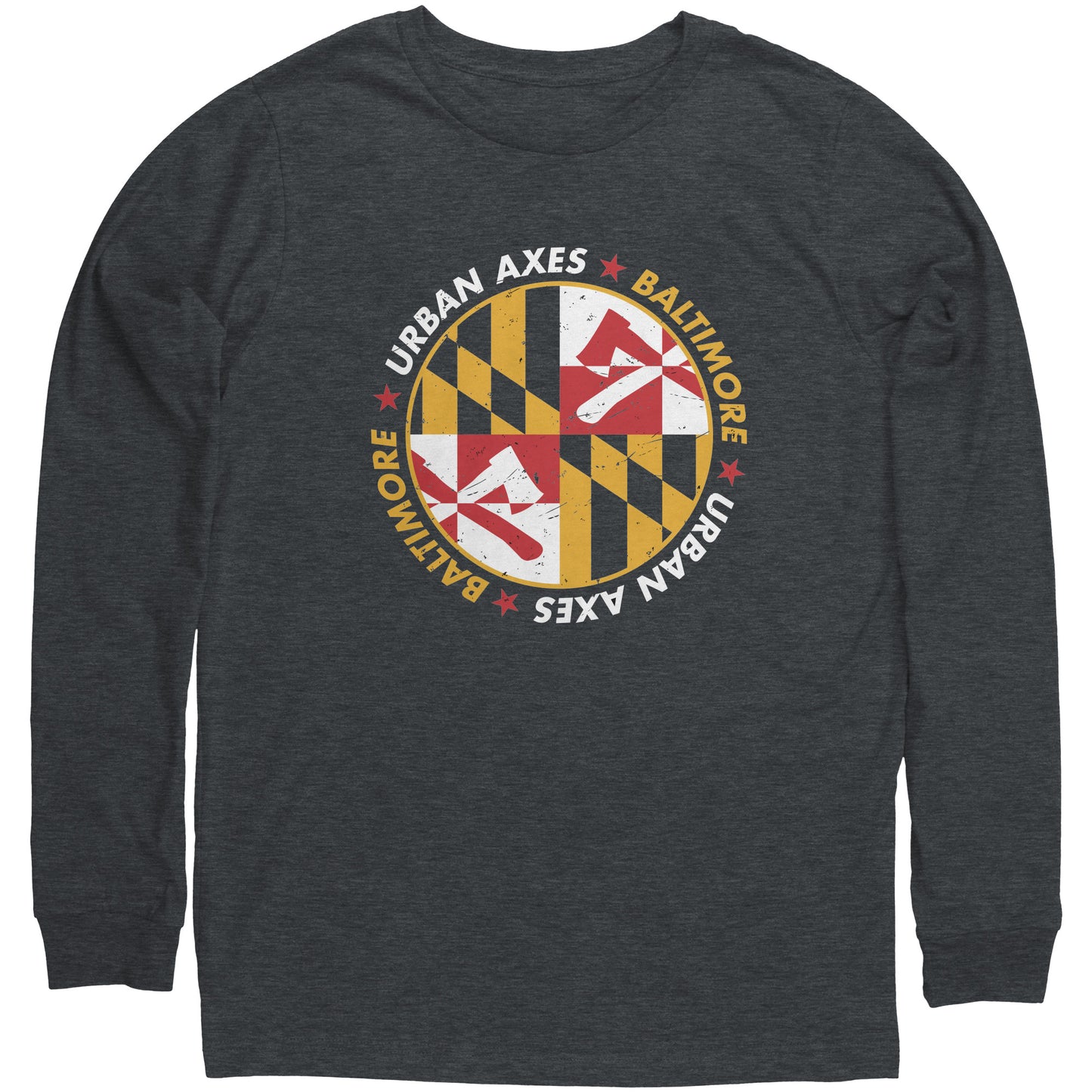 Baltimore Flag - Bella Canvas Unisex Long Sleeve T-Shirt
