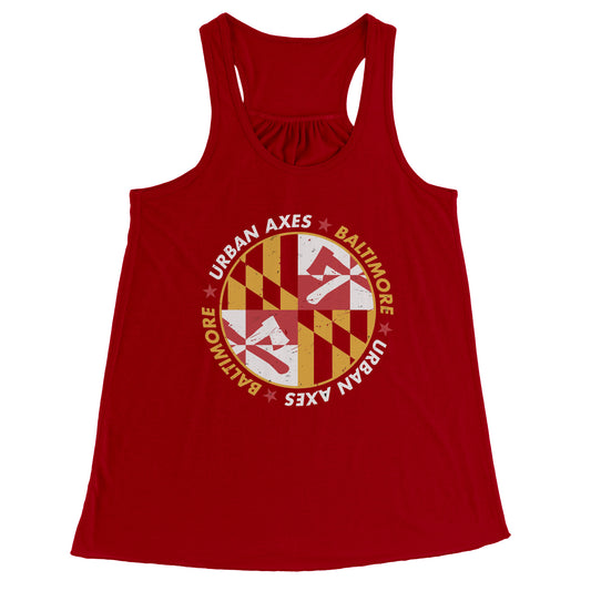 Baltimore Flag - Bella Women's Racerback Tank