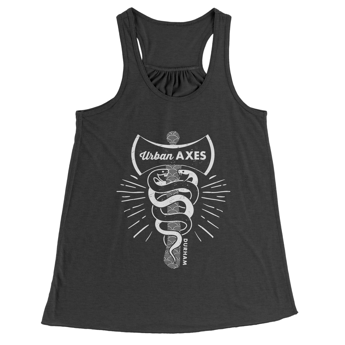 Durham City of Axes Bella Racerback Women's Tank