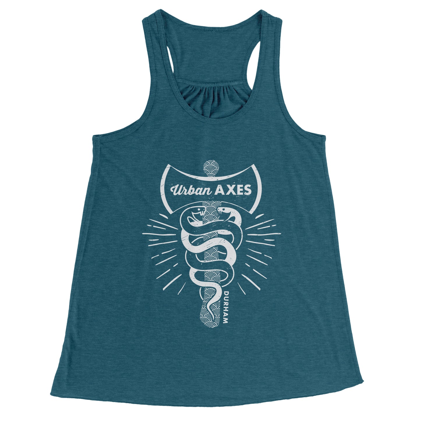 Durham City of Axes Bella Racerback Women's Tank