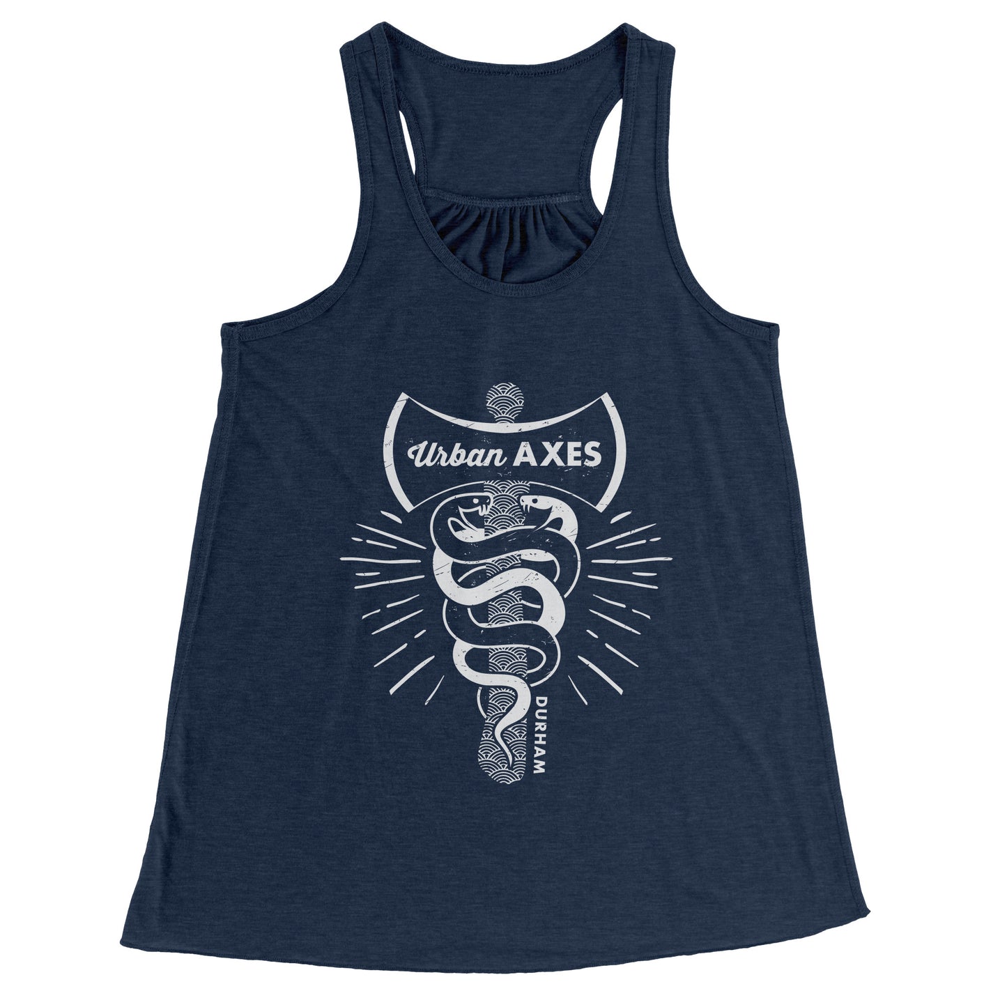 Durham City of Axes Bella Racerback Women's Tank