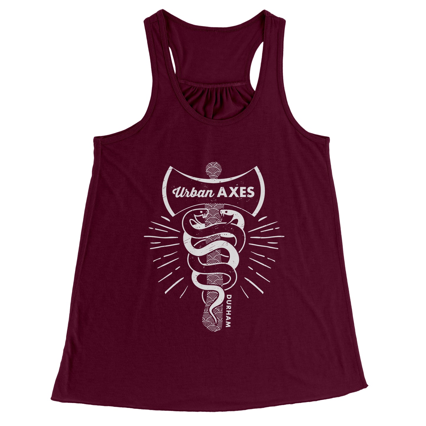 Durham City of Axes Bella Racerback Women's Tank