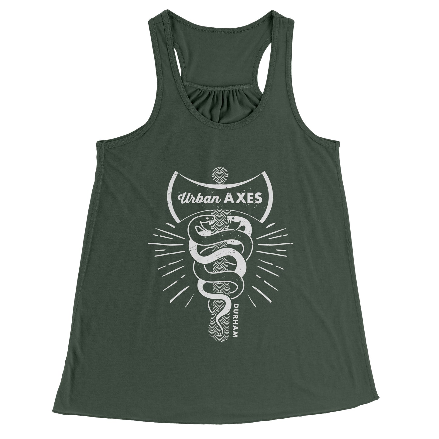 Durham City of Axes Bella Racerback Women's Tank