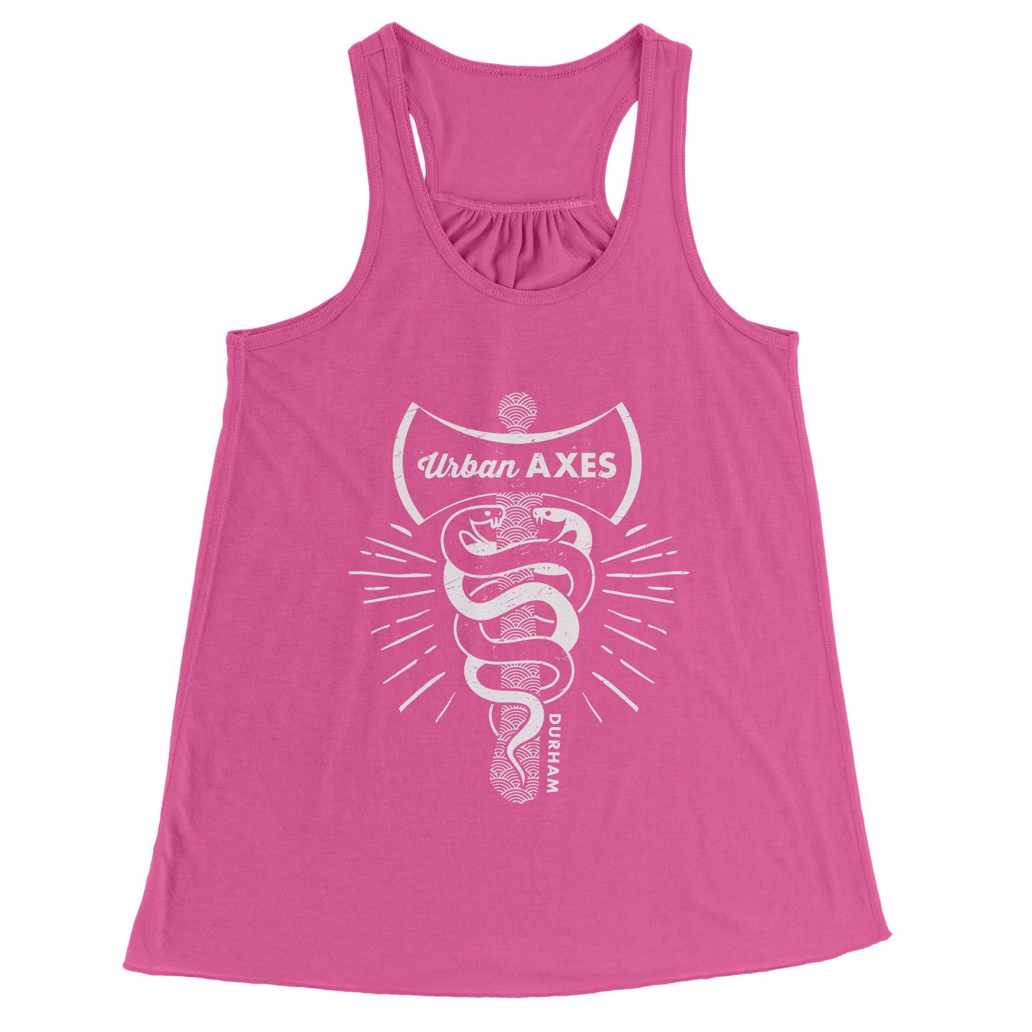 Durham City of Axes Bella Racerback Women's Tank