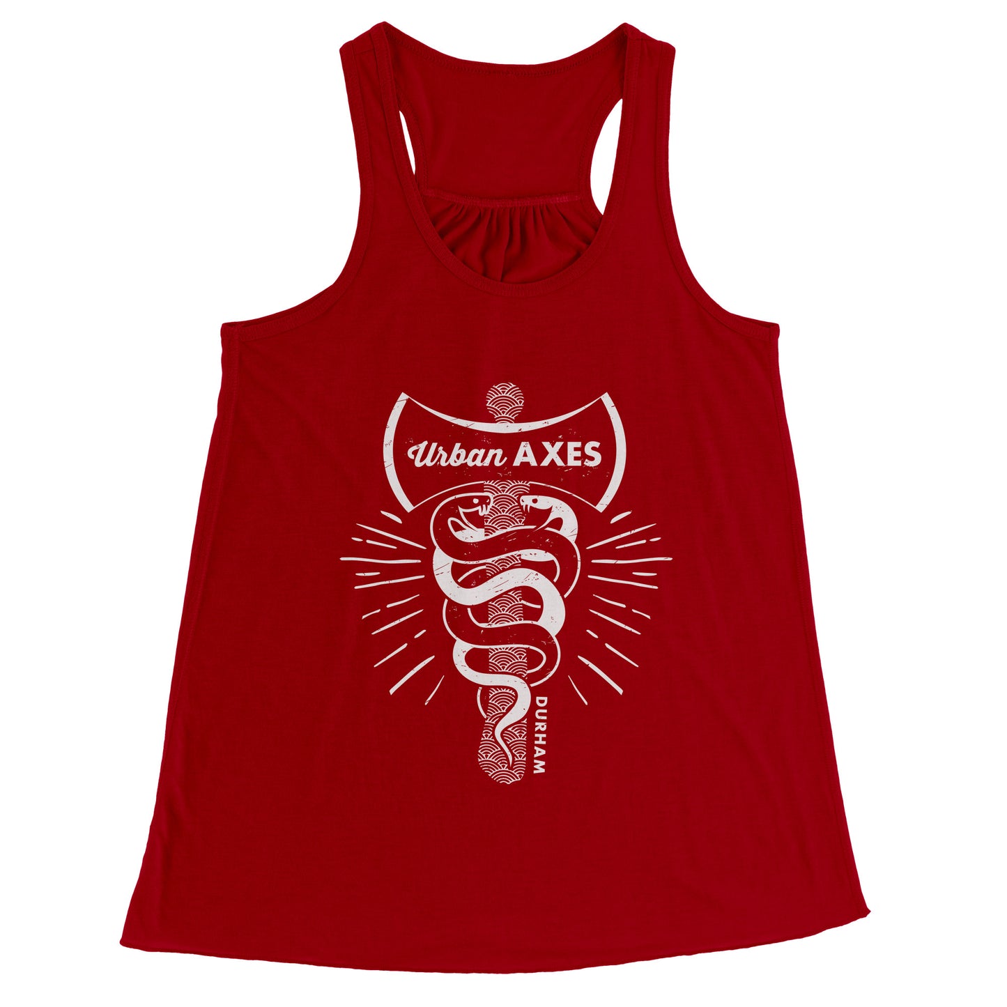 Durham City of Axes Bella Racerback Women's Tank