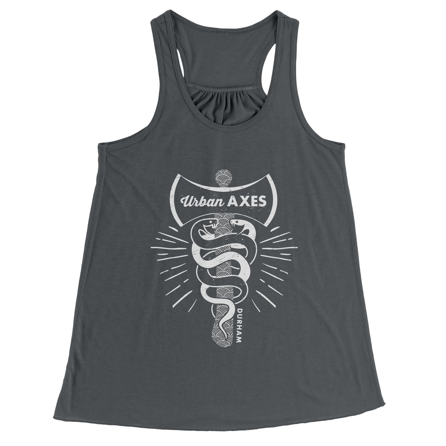 Durham City of Axes Bella Racerback Women's Tank