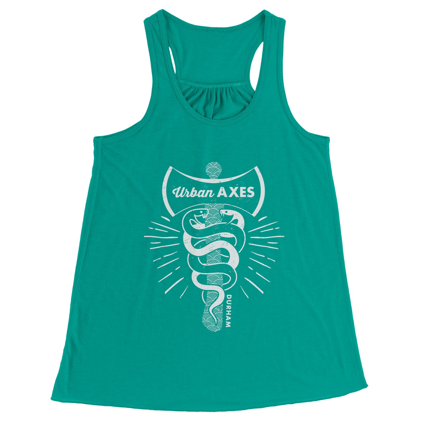 Durham City of Axes Bella Racerback Women's Tank
