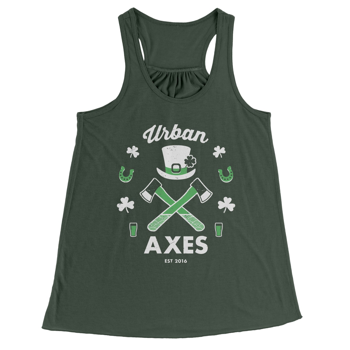 Lucky Axes #2 - Bella Women's Racerback Tank