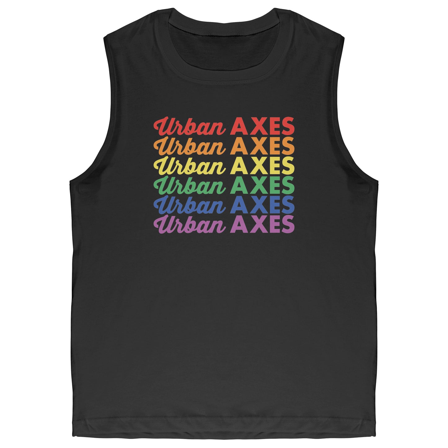 Urban Axes Pride Logo - Canvas Muscle Tank