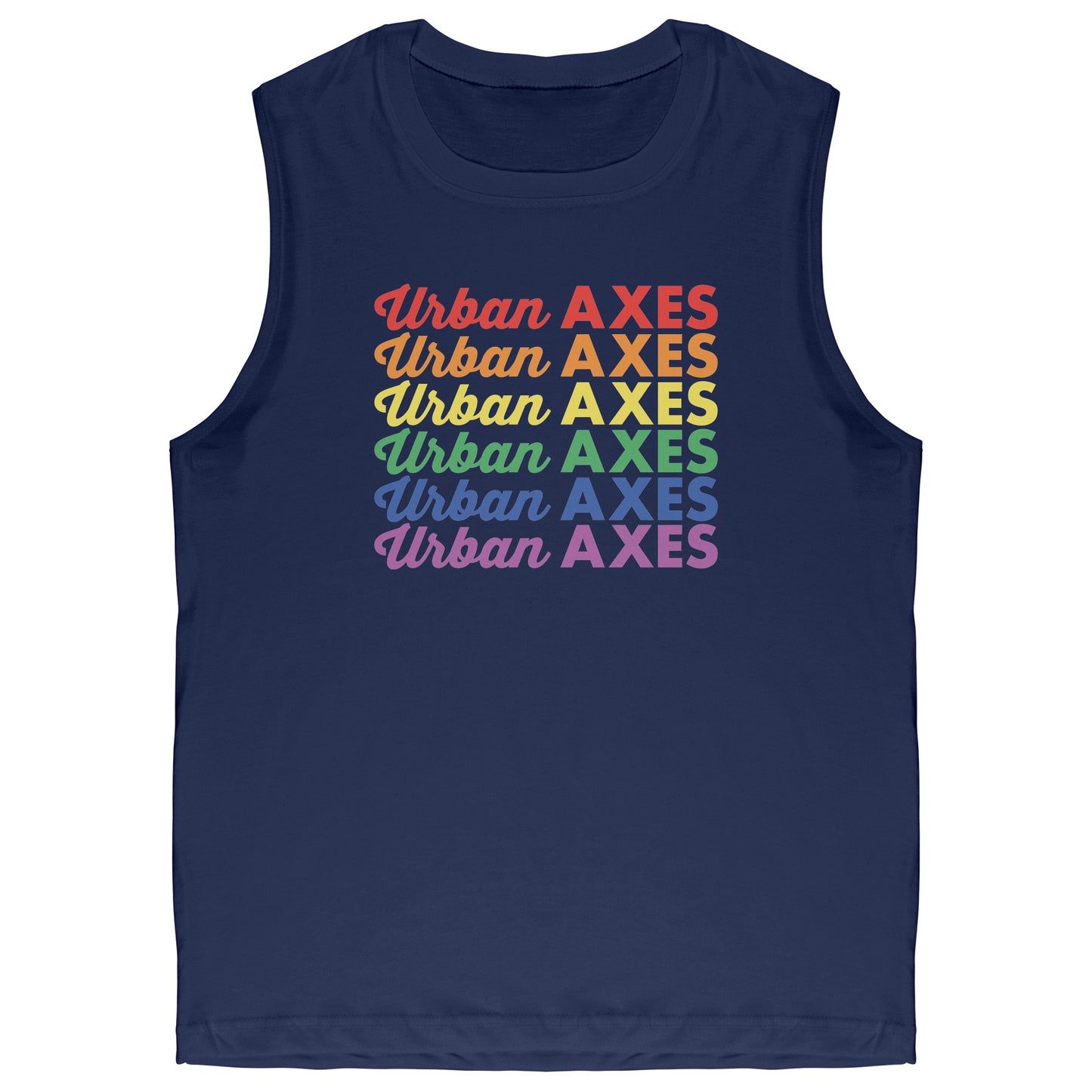 Urban Axes Pride Logo - Canvas Muscle Tank