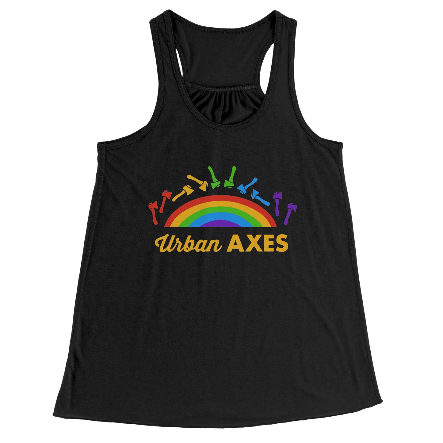 Urban Axes Rainbow Pride Shirt - Women's Racerback Tank