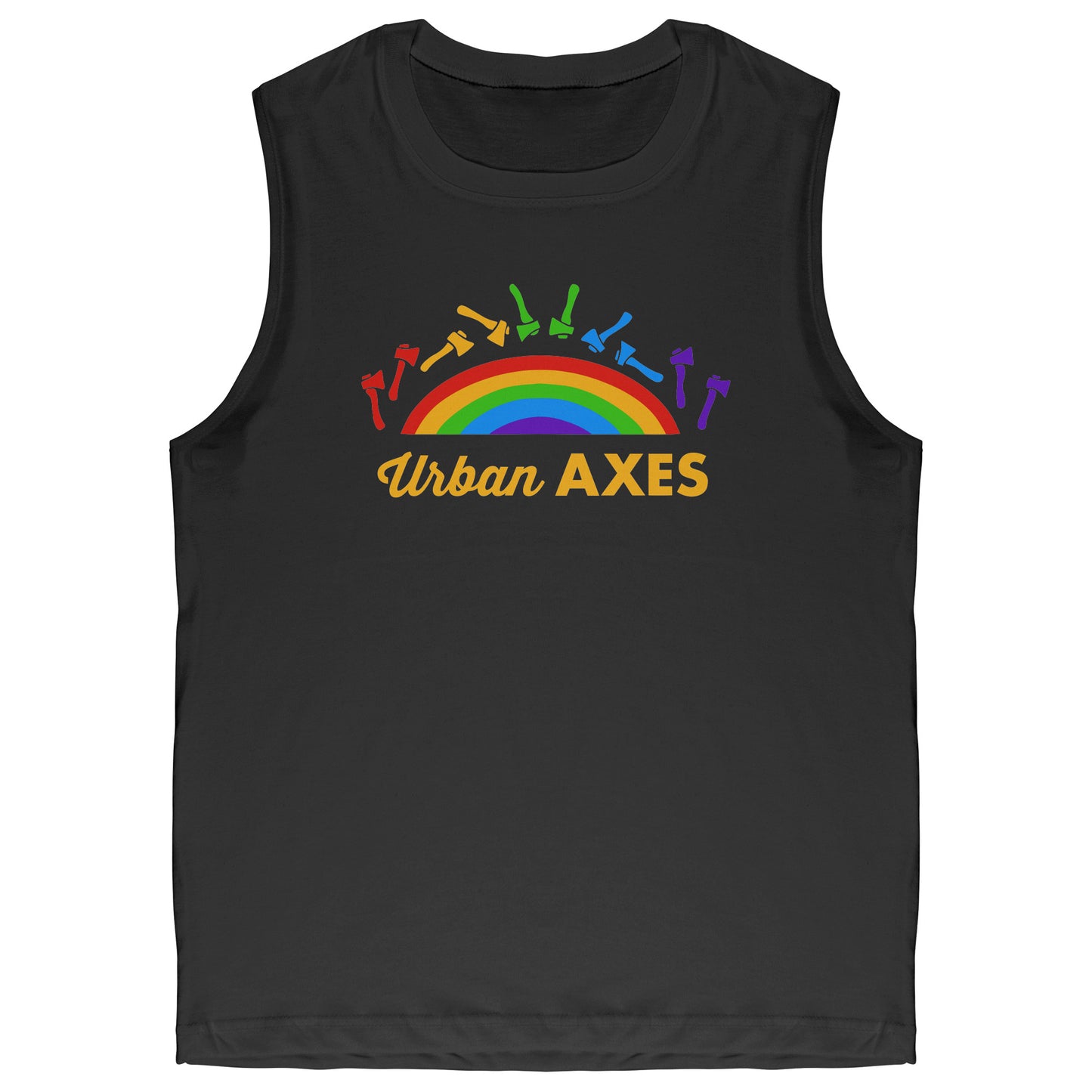 Urban Axes Rainbow Pride Muscle Shirt - Canvas Unisex Shirt