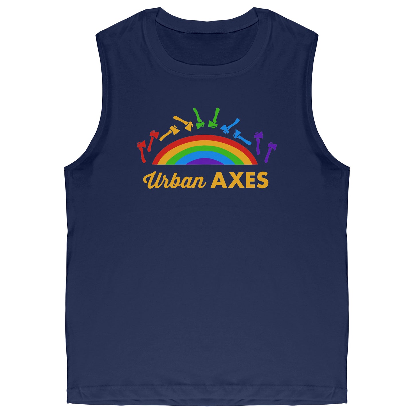 Urban Axes Rainbow Pride Muscle Shirt - Canvas Unisex Shirt