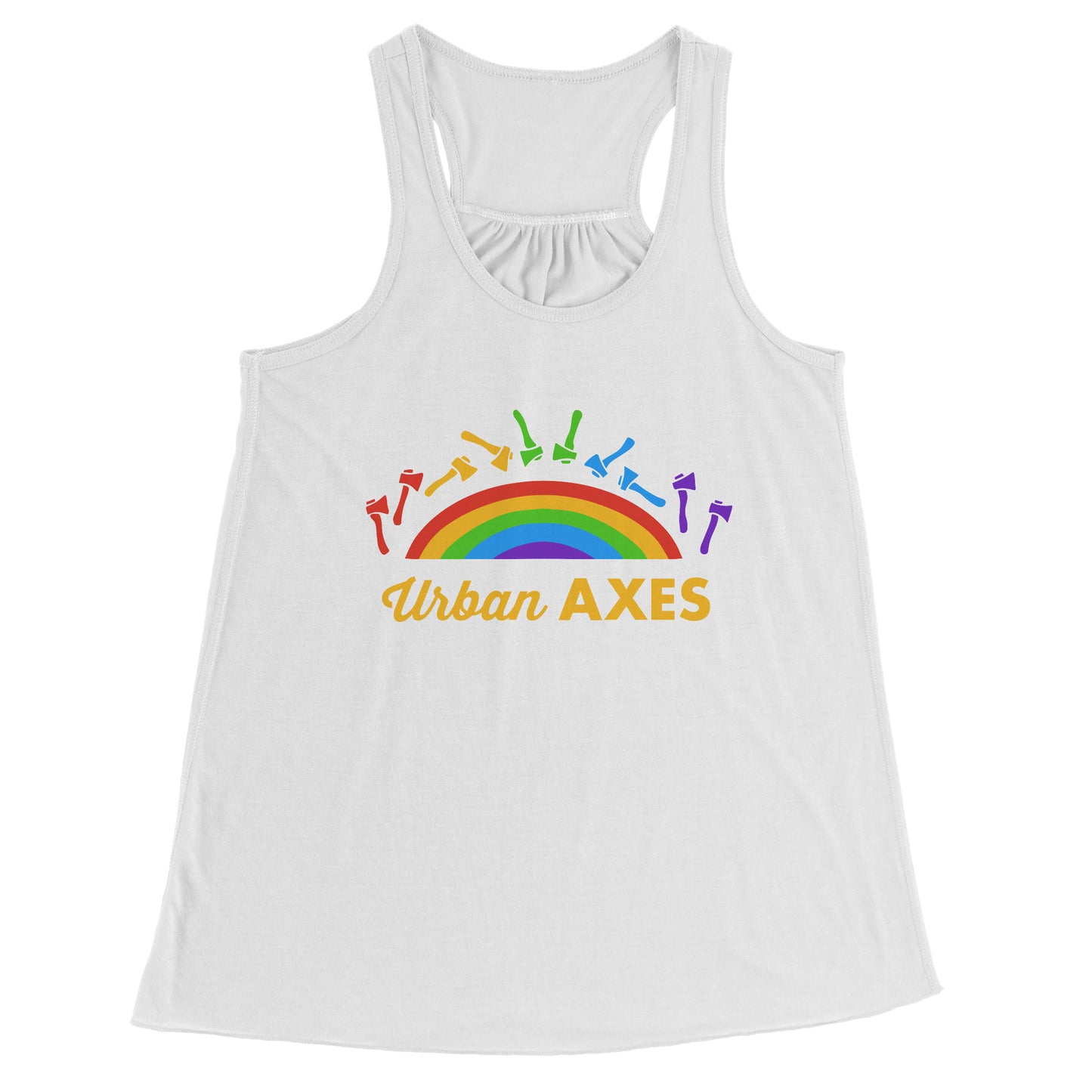 Urban Axes Rainbow Pride Shirt - Women's Racerback Tank