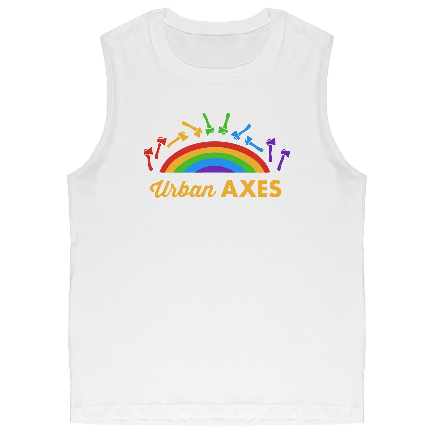 Urban Axes Rainbow Pride Muscle Shirt - Canvas Unisex Shirt