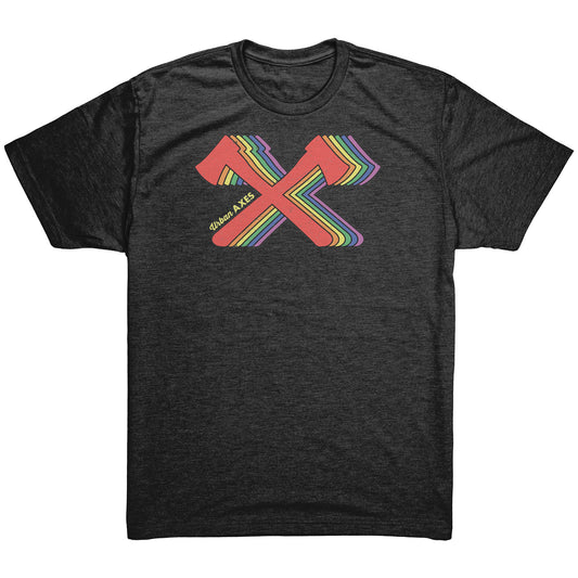 2018 Pride Crossed Axes - District Men's Triblend Shirt