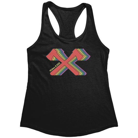 2018 Pride Crossed Axes - Next Level Women's Racerback Tank