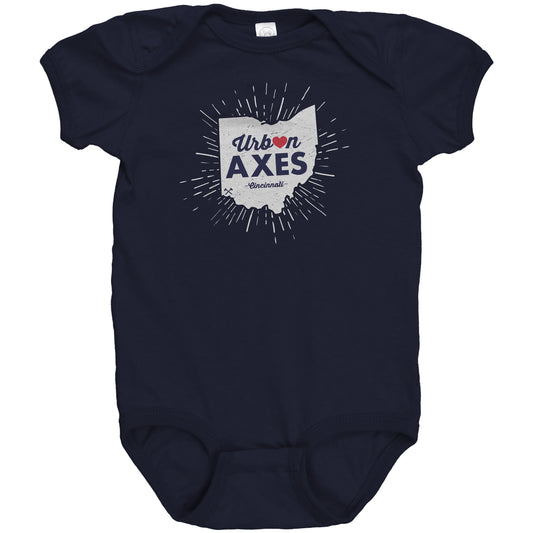 Cincinnati, The Heart of It All - Baby Onesie