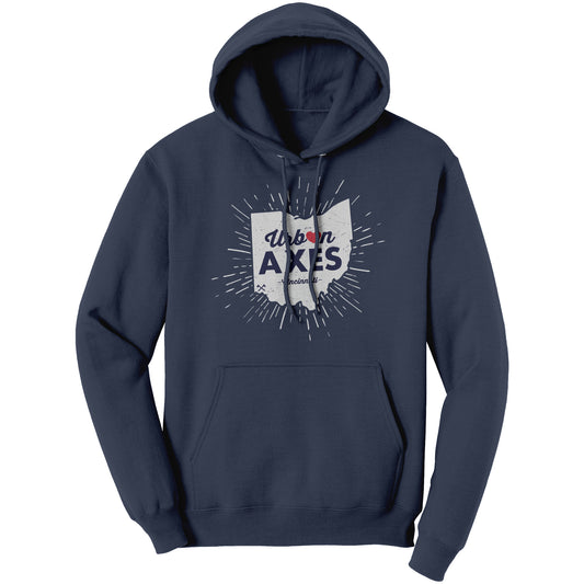 Cincinnati, The Heart of It All - Port & Co Unisex Hoodie