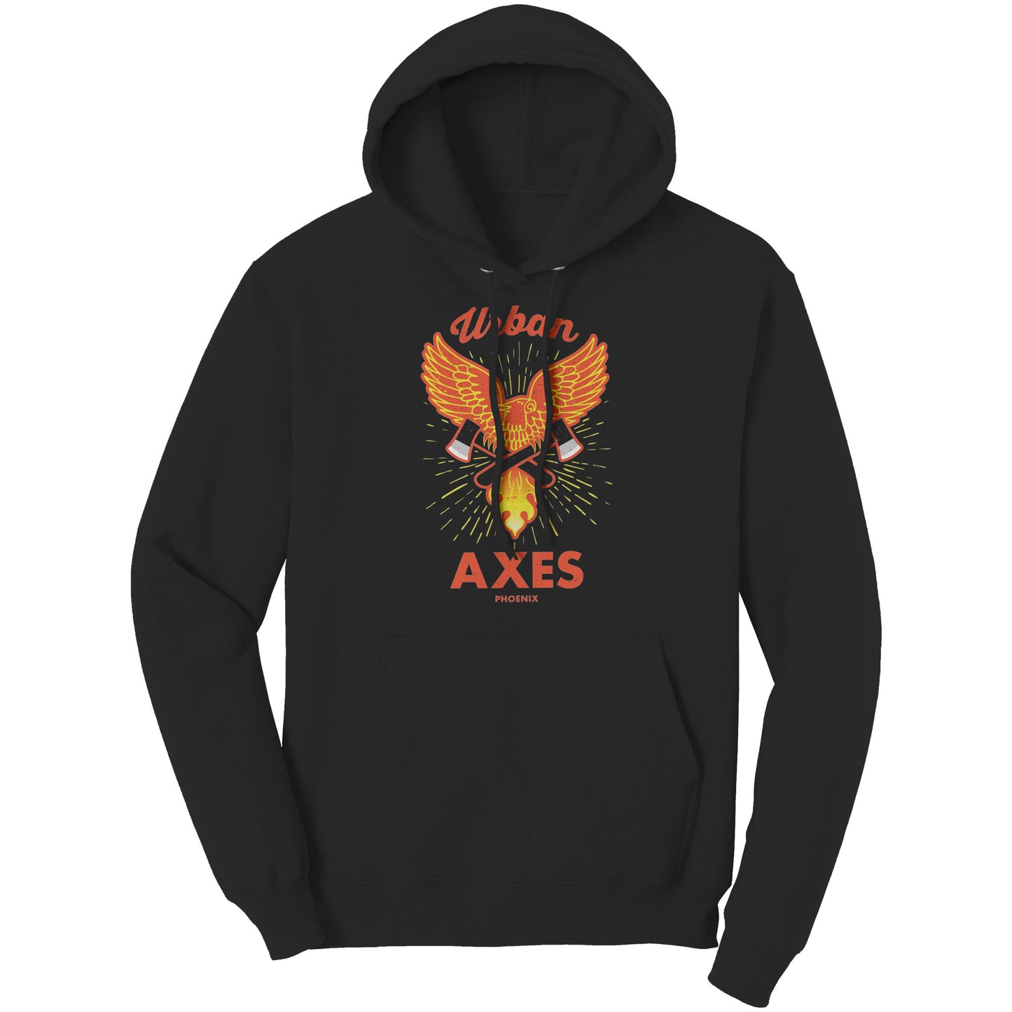 Phoenix Urban Axes Design - Port & Co Hoodie