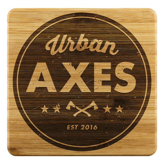 Urban Axes Bamboo Coasters