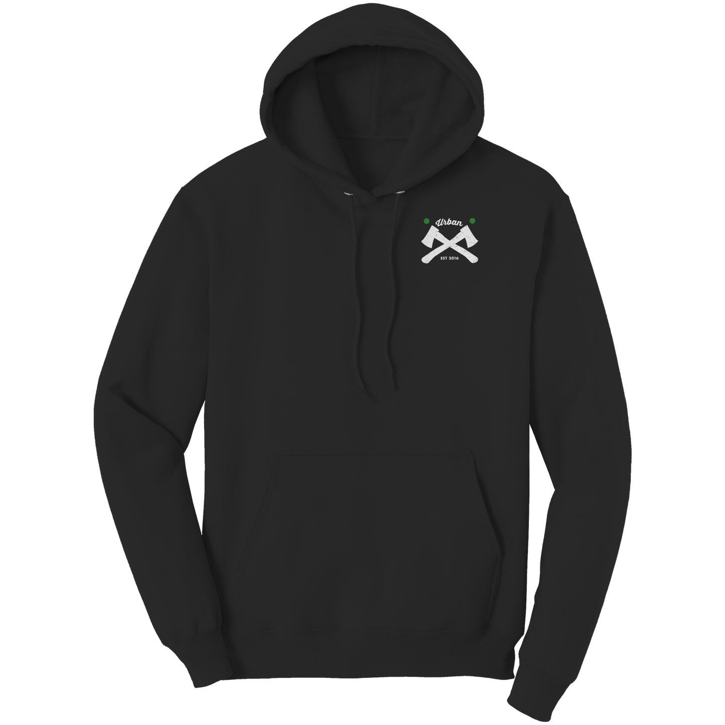 Urban_Axes_Hoodie_-_Crossed_Axes_on_Fron_Black_Front_Mockup.png