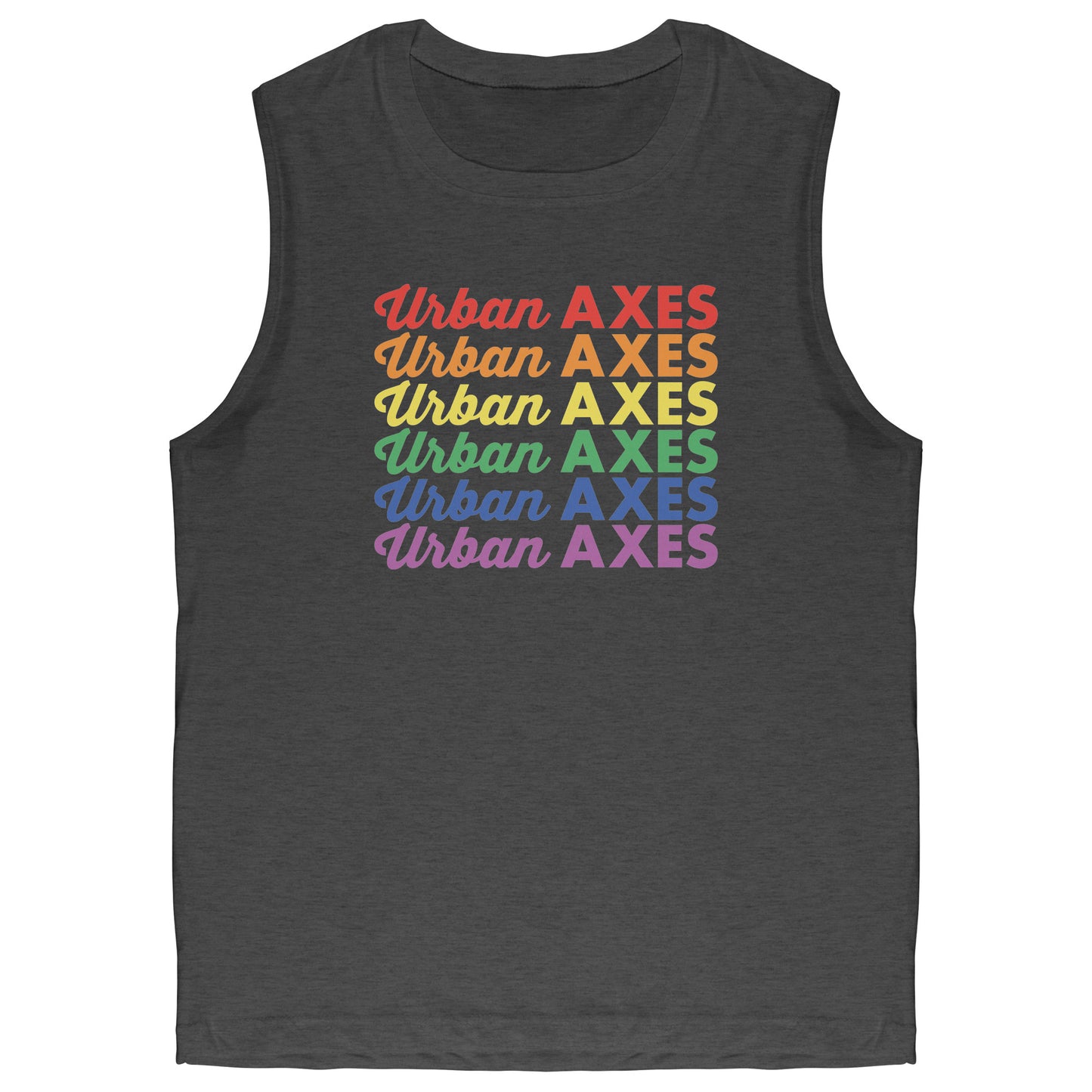 Urban Axes Pride Logo - Canvas Muscle Tank