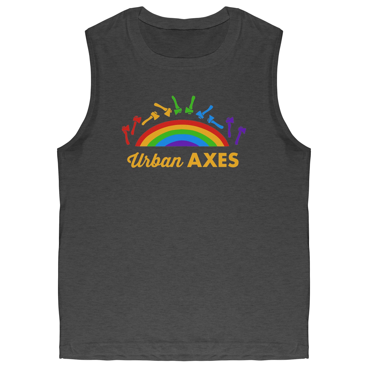 Urban Axes Rainbow Pride Muscle Shirt - Canvas Unisex Shirt