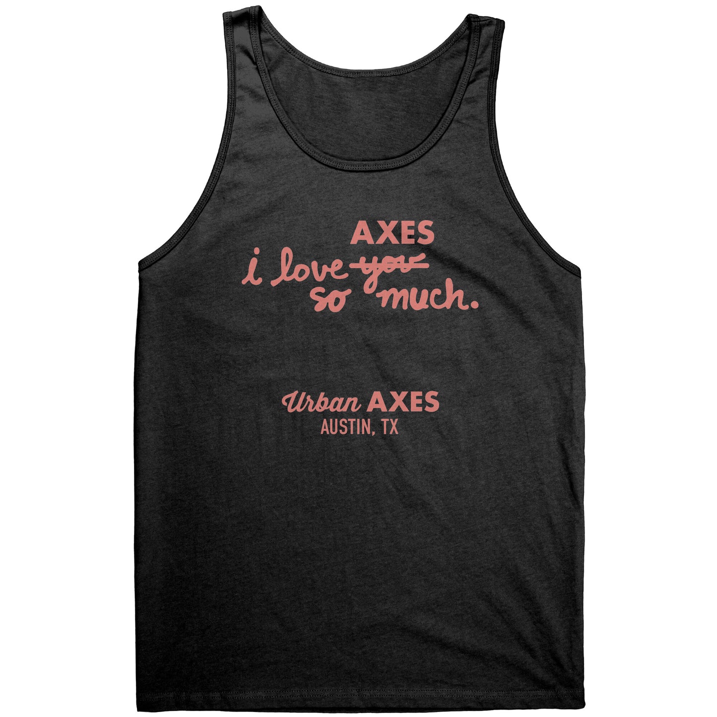 Austin I Heart Axes SO Much - Canvas Unisex Tank