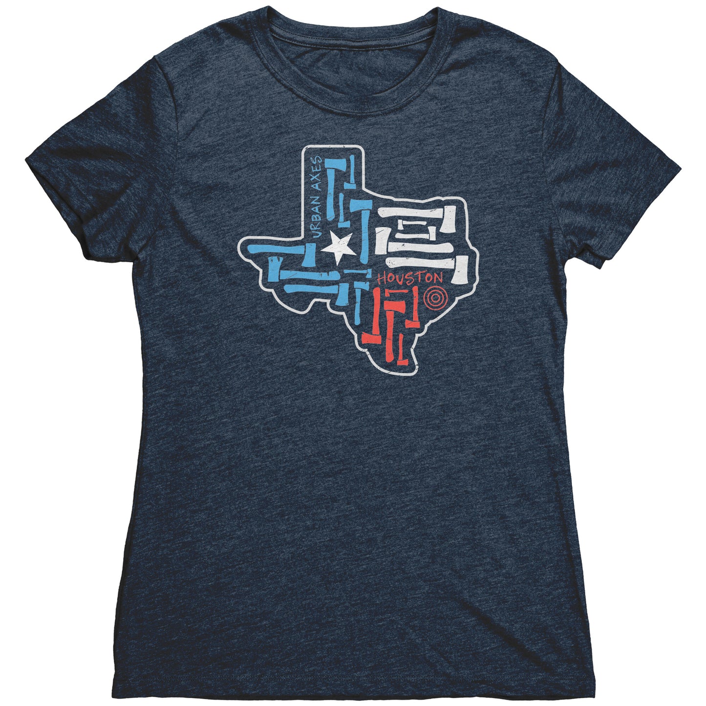 Houston Texas Flag - Next Level Women's Triblend Shirt